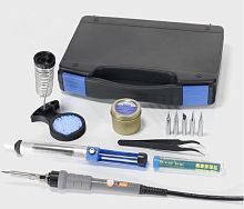 Набор инструментов (для пайки) YIHUA 947-III (tool kit ) Паяльник 60W с регулятором темп 220-480; сменные жала-5 шт., оловоотсос; подст.д/паяльника с 