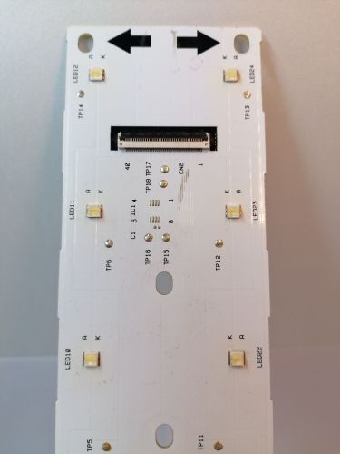 Светодиодная планка Боковой подсветки 42" (24LED) RUNTK4281TPZZ CMKY-G3X 9X-914116 U Bh2 2 подключ.разъёма для шлейфа 40PIN / 430ммх53мм фото 2