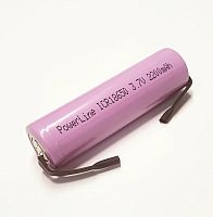 АККУМУЛЯТОР  18650 3,7V 2200mAh  с лепестками    Li-ION  (18х65мм) POWERLINE ICR18650-FT