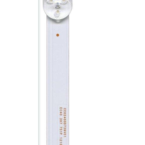 Светодиодная планка для подсветки ЖК панелей 40" 3V (7линз) CC02400D739V01 (739 мм 7 линз) разъем подключения 3PIN шт., платформа алюмин. без термоско Светодиодная планка для подсветки ЖК панелей 40" 3V (7линз) CC02400D739V01 (739 мм 7 линз) разъем подключения 3PIN шт., платформа алюмин. без термоско