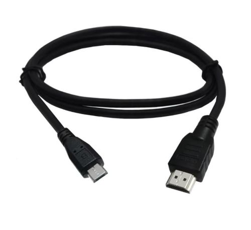 КАБЕЛЬ micro USB в HDMI  (Вход: microUSB (штекер); Выход: HDMI (штекер) ( Кабель HDMI-Micro USB, 5P, кабель-адаптер длиной 1 м, штекер, шнур для заряд