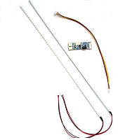 Комплект подсветки LCD и LED ТВ и мониторов 24-25" (длина лент 530мм) в комплекте 2 светодиодных ленты (smd) и плата управления/коммутации GYD-9E