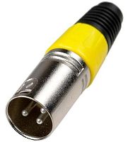 ШТЕКЕР CANON (разьём XLR) на кабель 3PIN МЕТ. ЦВЕТНОЙ ШТЕКЕР ассортимент (металл цанга на кабель) (1-503 BK., BL., GR., RD., WT., YE/14-0551/14-0552/1