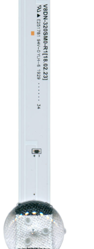 Светодиодная планка для подсветки ЖК панелей 32" (3V) (5линз)  V8DN-320SM0-R1 (изогнутая, 5 линз) фото 2