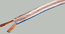 Акустический кабель Алюминий прозрачный 2X0,25 (24AWG) (бухта-100м) (SCC-TR CCA) (SCC-TR-0.25 2х8/0.20 OD1.8х3.6mm) max.R=88.9Ohm/km t:-25С..+40С (PRE