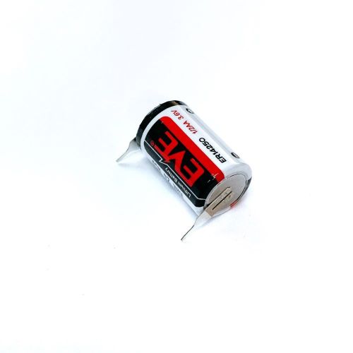 БАТАРЕЙКА ЛИТИЕВАЯ  14250 3.6V 1200mAh с жесткими выводами 2 pin ER14250 (1/2AA)  Li-SOCl2 (литий-тионилхлоридные) EVE ENERGY  рабоч.t: -55+85°C фото 2