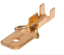 КЛЕММА НОЖЕВАЯ ШТЕКЕР НЕИЗОЛ ЛАТУНЬ 6.3мм/0.75-2.5мм2 