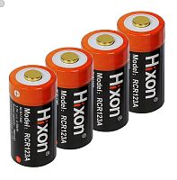 АККУМУЛЯТОР  16340 3,7V  700mAh с платой защиты Li-Ion  Hixon, RCR123A -PCM  ( литий-ион ) 