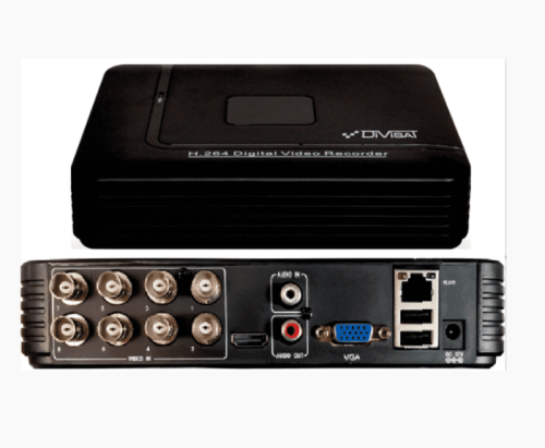 Видеорегистратор 5.0Mpix  Lite DVR-8512P LV "Divisat" (8кан.видео) +Аудио вход 1RCA