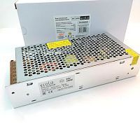 Блок питания для св/д техники, 24V, 8.3A, 200W, разъем под болт, "сетка", 198x98x42мм, IP22, вх: AC 220-250V, металл ECOLA D2L200ESB