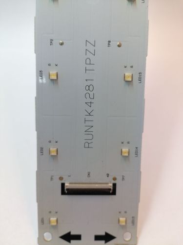 Светодиодная планка Боковой подсветки 42" (24LED) RUNTK4281TPZZ CMKY-G3X 9X-914116 U Bh2 2 подключ.разъёма для шлейфа 40PIN / 430ммх53мм фото 3