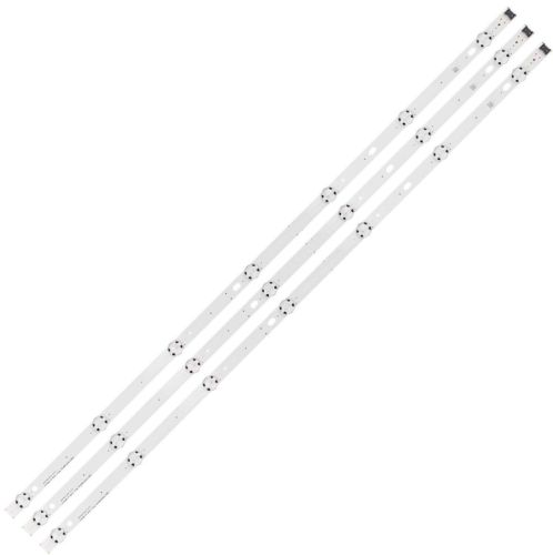Светодиодная планка для подсветки ЖК панелей 43" 3V LG 43" Innotek 15,5Y 43inch_FHD LED_ARRAY_Rev0.0_151013 (7 светод. с линзами), разъем сб