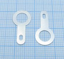 КЛЕММА-ЛЕПЕСТОК КОЛЬЦЕВАЯ ПОД  М6  НЕИЗОЛ d=6,2mm/D=10mm/L=20mm  (Под пайку)ST-6LT  (Лепесток  1-1-6.2-20)