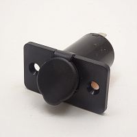Гнездо прикуривателя на корпус (с крышкой) 10A 12V-24V пластик; на клеммах 6,8мм; (Разъем авто прикуривателя "гн" пластик на корпус) PREMIER 3-412