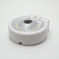 Светодиодный светильник округлой формы. Светодиоды COB 9 шт.5х2,5мм + 1 CREE LED 3W в центре. 2 режима работы. Крепление: настольное, настенное.  Пита