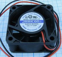 Вентилятор компьютерный DC12V, 40x40x20мм, 5000об/мин., подш. скольжения, 0.06A 0.8W KF0420S1L-R