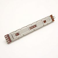 РЕЗИСТОР переменный B100K линейный СТЕРЕО (ползунковый/движковый) 6pin 128.0x16.0x7.0 мм Экран