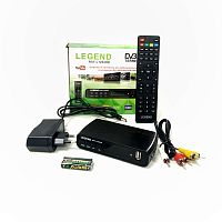 Цифровая ТВ приставка  LEGEND RST-L1204HD ( ресивер ) ПЛАСТИК. корпус (DVB-T2/DVB-T) внеш.Б.П.DC12v1A;  HDMI/RF IN/USB2.0/RCA CVBS(V)/RCA Audio L/R