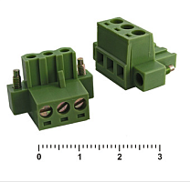 Клеммник разрывной: XY2500F-AS-3 (MC101-500) Гнездо (винты) (шаг 5,0mm) ответная часть XY2500R-BS-3 Штекер (резьба под винт) (шаг 5.0mm) Угловой (1682