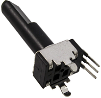 РЕЗИСТОР перем 5K (4.7K) МОНО RS09-N-30 (пласт. вал 23мм d6мм п/круг)