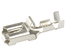 КЛЕММА НОЖЕВАЯ ГНЕЗДО НЕИЗОЛ 6.3мм/1.5-2.5мм2 (4x7.5x23мм) НИКЕЛЬ (с замком (Фиксатор) DJ624-D6.3B