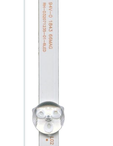 Светодиодная планка для подсветки ЖК панелей 32" 6V (6линз) RH-D32071235-01-6LED (планка 590х12мм)