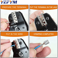 ЩИПЦЫ ОБЖИМНЫЕ SN-48BS Для обжима MF-F, CWF-2, CHU 2.54mm, 4.2mm, 16AWG-23AWG