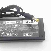 Блок питания импульсный, 19V, 3.42A, 65W, штекер: 5,5 х 1,7мм, вх: AC 100-240V, вх. разъем: ноутбучный, с кабелем питания, пластик LP-553