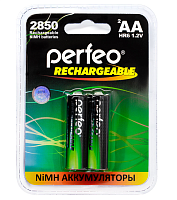 АККУМУЛЯТОР R06 ( AA/ R6 ) 2850mAh 1,2V Ni-Mh(14х50мм)  PERFEO AA   t экспл: -20+50°C