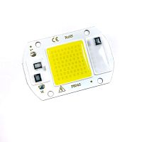 МАТРИЦА СВ/ДИОДНАЯ 220VAC  20W БЕЛЫЙ (COB)5500K-6500K , 1800Lm, I=100mA; IP67, размер экрана: 25х25мм, габ: 60х40х2мм на алюминиевой подложке (пл