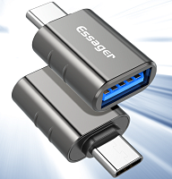 ПЕРЕХОДНИК USB-AF (гнездо) / USB- Type-C (штекер) OTG Max. 3A/5Gbps/USB 3.0
