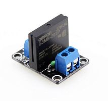 МОДУЛЬ РЕЛЕ на 1 канал 12V, Твердотел.реле:OMRON SSR G3MB-202P 240V/2A, по верх. уровню Пит: 12V ; 1 канал ввода/вывода (предохранит.)   