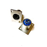 ШТЕКЕР CANON (разьём XLR) 5PIN МЕТ. на корпус (ответная часть ГНЕЗДО CANON (разьём XLR) 5PIN  12103) 