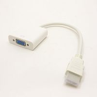 КОНВЕРТЕР HDMI в SVGA (In: HDMI (штек) Out: SVGA (гн) цвет: белый/черный; для подключения монитора или ЖК- проектора к телевизору, ноутбуку, компьютер