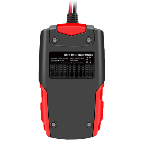 Тестер-анализатор аккумулятора автомобиля 12V/24V FBT-200, FOXSUR BATTERY TESTER, с ЖК-дисплеем: 2,7" , L проводов с "крокодилами"=65см, Испытания акк фото 5