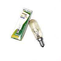 Лампа накаливания E14 40W 220V d=25мм, колба=58мм,  Цв.колбы: прозрачная (для подсветки вытяжек) (цоколь E14) /   Monirom