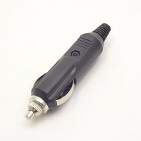 ШТЕКЕР В ПРИКУРИВАТЕЛЬ на кабель 12V под пайку; с индикатором; с предохранителем-3A (TD-20/ AC-1810/ FD-1810)