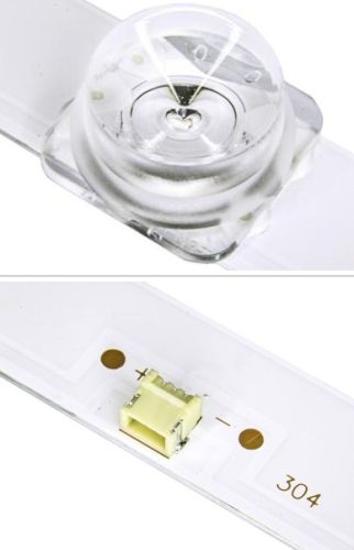 Светодиодная планка для подсветки ЖК панелей 39" 3V (7+7+7линз) (Комплект из 3-х планок) CC02385D671V07 (CC02385D671V03/CC02385D671V10/MS-L2025 V2 (38 фото 2