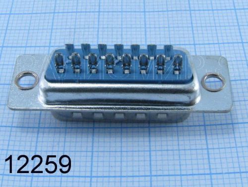 DB-15M (РП15-15Ш) вилка на кабель 15pin (D-SUB) фото 2