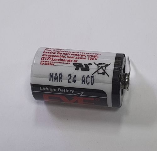 БАТАРЕЙКА ЛИТИЕВАЯ  14250 3.6V 1200mAh с жесткими выводами 2 pin ER14250 (1/2AA)  Li-SOCl2 (литий-тионилхлоридные) EVE ENERGY  рабоч.t: -55+85°C фото 4