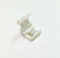 Разъем 2pin IP44 ( 8мм )  Соединитель для водонепрониц.св/д ленты 120LED шириной 8мм БЕЗ ПАЙКИ ( 2pin/120LED/IP44/8мм-15мм/клипса DJ-8BB-2-120 )