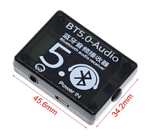 МОДУЛЬ Bluetooth аудио плеер BT5.0- Audio в кейсе Питание: Micro-USB 5V;протоколы передачи звука: A2DP, AVCTP, AVDTP, AVRCP L HFP; форматы декодирован