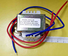 Трансформатор 220V 12V / 500mA (0,333A) (EI41*26) 4W (43х45х34) китай(крепление 53мм)