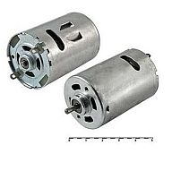ДВИГАТЕЛЬ ЭЛЕКТРИЧЕСКИЙ DC12V (9,2W , реж. холост. хода -5700об/мин , 0,25A) R540-30130 (50 х 35мм цилиндрич.вал 3.17мм длина 18.4мм) жест. выводы (ФЕ