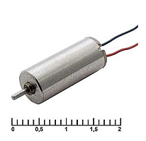ДВИГАТЕЛЬ ЭЛЕКТРИЧЕСКИЙ DC1.3V QX-7 6000±1000 об/мин , 75mA , (15 х 7мм цилиндрич.)