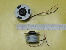 MOTOR DVD/CD 5.9V (JQ24-35I350F) длина вала-6мм (JQ24-351350FL) С МЕТАЛ. ДЕРЖАТЕЛЕМ ДИСКА , без защелок, 2 провода S0036