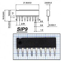 Микросхема KA358S SIP9