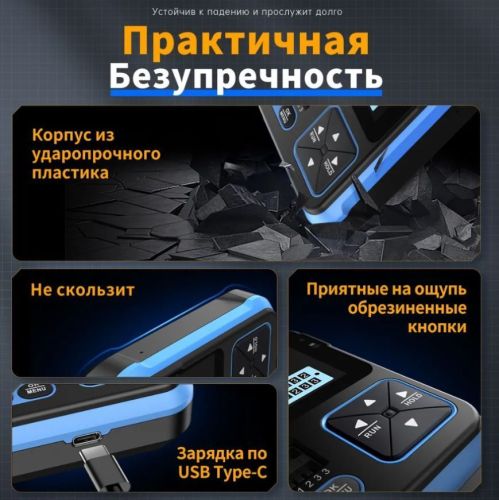 ОСЦИЛЛОГРАФ ЦИФР + ТЕСТЕР ТРАНЗИСТОРОВ + DDS ГЕНЕРАТОР  FNIRSI DSO-TC3  3 в 1. Компактный, Щуп BNC к осциллографу. Цветной TFT дисплей 2,4", 320x240 с фото 5