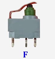 Микропереключатель с пластиной 10мм, 3pin, 2 полож., ON-(ON) без фиксации, DC 12V  2.0A, под пайку 2.8мм, 13x8,3x6,3мм, DIP, IP67, корпус: серый (D2HW