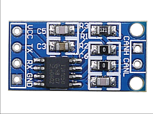 Преобразователь уровней CANBUS-TTL UART на контроллере  TJA1050. Полная совместимость со стандартом ISO 11898. Защита от перенапряжения и КЗ